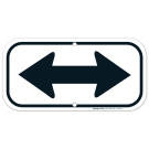 Both Side Black Arrow Sign