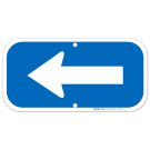 Left Side Blue Board Arrow Sign
