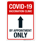 Covid-19 Vaccination Clinic Sign, Covid Vaccine Sign, (SI-6436)