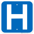 H Hospital Symbol Sign