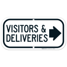 Visitors And Deliveries Sign, (SI-68452)