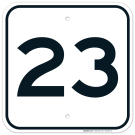 Parking Lot Number 23 Sign