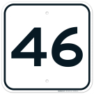 Parking Lot Number 46 Sign