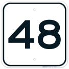 Parking Lot Number 48 Sign