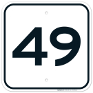 Parking Lot Number 49 Sign