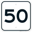 Parking Lot Number 50 Sign