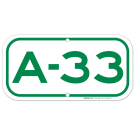 Parking Space A-33 Sign