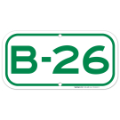 Parking Space B-26 Sign