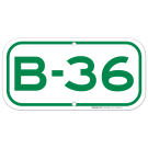 Parking Space B-36 Sign