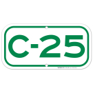 Parking Space C-25 Sign