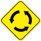 Circular Intersection Sign