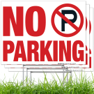 No Parking With Symbol Sign