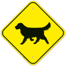 Black Lab Graphic Sign