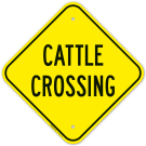 Cattle Crossing Sign