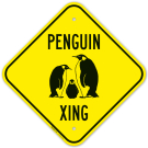Penguin Crossing Sign