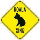 Koala Crossing Sign
