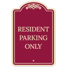 Resident Parking Only Décor Sign, (SI-73459)