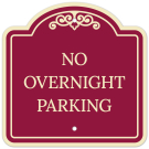 No Overnight Parking Décor Sign