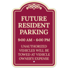 Future Resident Parking 9 Décor Sign