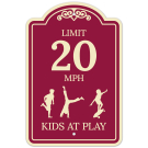 Limit 20 Mph Kids At Play Décor Sign