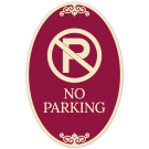 No Parking Decor With Symbol Sign