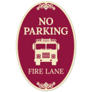 No Parking Fire Lane Decor Sign