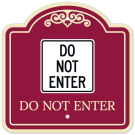 Do Not Enter Décor Sign