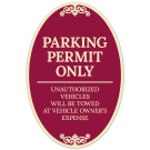 Permit Parking Only Unauthorized Vehicles Will Be Towed At Vehicle Owner's Expense Decor Sign