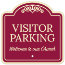 Visitor Parking Welcome To Our Church Décor Sign