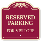 Reserved Parking For Visitors Décor Sign