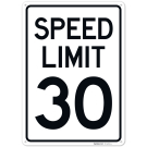 Speed Limit 30 Mph Sign, (SI-74970)