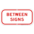 Between Signs Parking Sign