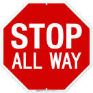 Stop All Way Sign