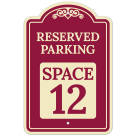 Reserved Parking Space 12 Décor Sign